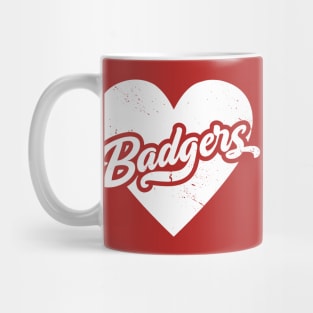 Vintage Badgers School Spirit // High School Football Mascot // Go Badgers Mug